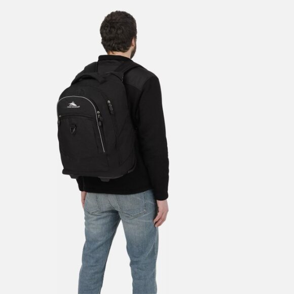 LAPTOP BACKPACK HIGH SIERRA with HANDLE Travel Luggage wheel Roller 20"x 13" - Picture 11 of 11